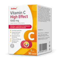 Dr. Max Vitamina C High Effect 1000mg, 30 comprimate mestecabile