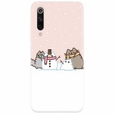 Husa silicon pentru Xiaomi Mi 9, Cat And Snowman
