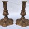 Impresionante sfesnice neobaroc din bronz masiv, inceput de secol 20