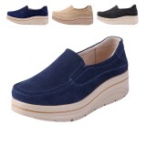 Pantofi Dama Piele Naturala TRULAND Platforma 3.5cm Negri/Intoarsa | Eleganti, Confortabili - Marimi 36-41