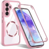 Husa pentru Samsung Galaxy S23 FE + Folie - Techsuit ColorVerse 360 MagSafe Series - Pink