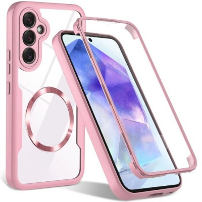 Husa pentru Samsung Galaxy S23 FE + Folie - Techsuit ColorVerse 360 MagSafe Series - Pink foto