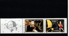 Romania 2003-500 de ani de la nasterea lui Nostradamus,serie 2 val.vigneta,MNH foto