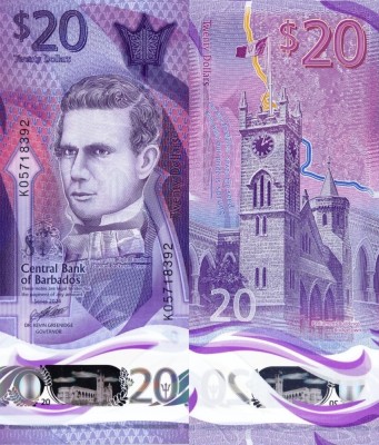 BARBADOS 20 dollars 2024 polymer UNC!!! foto