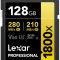 Lexar SDXC Pro 1800x U3 UHS-II R280/W210 (V60) 128GB