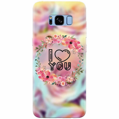 Husa silicon pentru Samsung S8, I Love You foto