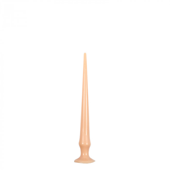 Dildo Deep Inside cu Ventuza, PVC, Natural, 34 cm