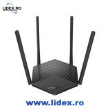 Router Wireless Gigabit MERCUSYS MR1500X, WI-Fi 6, Dual-Band 300 + 1201 Mbps, negru