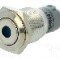 Intrerupator anti-vandalism, ON-ON, &Oslash;16mm, ONPOW - LAS2-GQF-11ZD/B24V/S-P