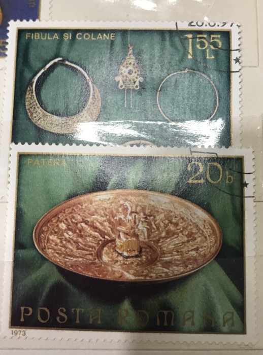 (F) Timbre Serii Romania Arta Tezaur