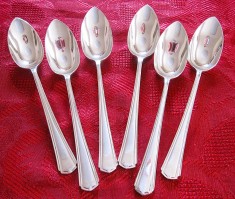 SET LINGURITE ENGLEZESTI ARGINTATE PLACATE CU ARGINT MARCA JE&amp;SS ANGLIA 14 CM