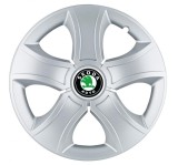 Cumpara ieftin Set 4 Capace Roti Bis Gri R15, pentru Skoda, Autohelix MSA