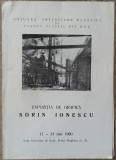 Pliant expozitia de grafica Sorin Ionescu 1960