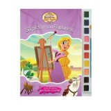 Sa pictam cu Rapunzel. Carte de colorat cu pensula si acuarele - Disney