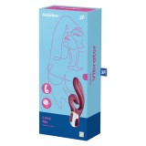 Love me red - Vibrator Flexibil cu Dublă Stimulare, 22x4.1 cm