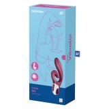 Love me red - Vibrator Flexibil cu Dublă Stimulare, 22x4.1 cm, Orion