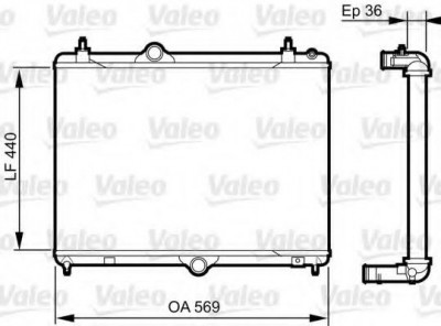 Radiator, racire motor PEUGEOT 508 SW (2010 - 2016) VALEO 735371 foto