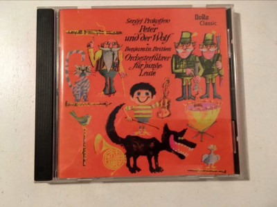 * CD muzica Petrica si lupul in limba germana, Prokofiev foto