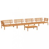 Set canapea gradina din paleti, 5 piese, lemn masiv de acacia
