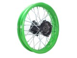 Roata completa spate cross 125cc, dimensiuni 1.85x12", culoare verde Cod Produs: MX_NEW ROY30108