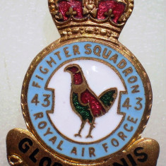 I.576 INSIGNA AVIATIE MILITARA UK MAREA BRITANIE ROYAL AIR FORCE SQUADRON 43