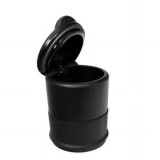 Cumpara ieftin Scrumiera Auto Rotunda cu Iluminare LED, Lumina Albastra, Culoare Negru