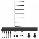 Cumpara ieftin Usa glisanta cu set feronerie, 76x205 cm, sticla ESG/aluminiu