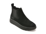 Ghete GEOX negre, D46XFD, din piele intoarsa