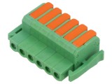 Conector regletă de conexiuni deconectabilă, 10A, 6 pini, Amphenol Anytek