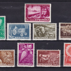 ROMANIA 1959 LP 473 - 10 ANI DE LA PRIMELE G.A.C. SERIE MNH