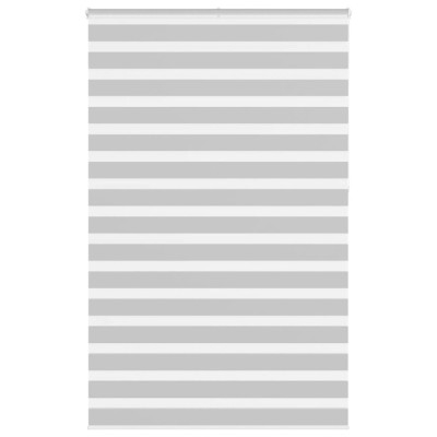 Jaluzea tip zebra gri deschis lățime țesătură 140,9cm poliester foto