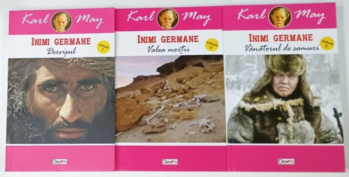 SERIA &#039; INIMI GERMANE &#039; de KARL MAY , VOLUMELE I - III , 2019, VEZI DESCRIEREA !