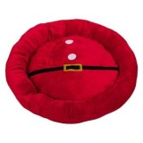 Pat rotund pentru c&acirc;ini, Moș Crăciun, Roșu, &Oslash;75 cm, CMCLASS
