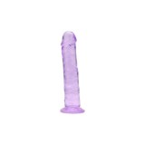 Realiste simple - Loving Joy 15 cm Dildo Violet Aspect Realist Membru cu Vene in Relief Ventuza de Suctiune