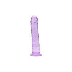 Realiste simple - Loving Joy 15 cm Dildo Violet Aspect Realist Membru cu Vene in Relief Ventuza de Suctiune