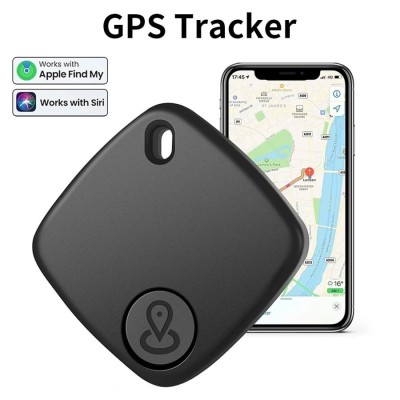 Mini GPS Tracker, localizare in timp real, autonomie 365 zile, compatibil Apple Find My, rezistent la apa, pentru masini, copii, animale, bagaje, negr foto