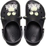Saboti Crocs Classic Glow-In-the-Dark Black Cat Clog T Negru - Black