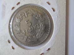 Franta 5 Francs 1935 aUNC