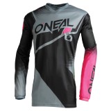 Cumpara ieftin Bluza Ciclism Femei O&#039;Neal Element Racewear V.22 - M, Negru-Gri-Roz Ultimate FactoryBikes