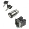 Comutator rotativ cu cheie 22mm 3 NO x2 negru