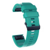 Curea silicon compatibila Garmin Quatix 3, 26mm, Green/Black, Very Dream