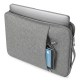 Cumpara ieftin Geanta Laptop 15"-16" iUni, Material Textil Impermeabil, Anti-zgarieturi, Anti-socuri, Buzunar extern, Gri