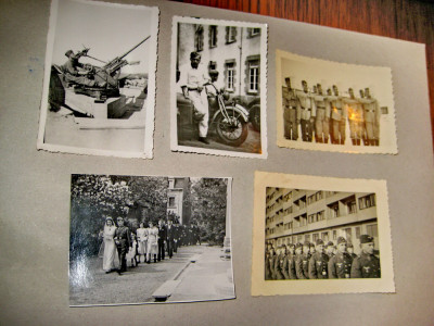 B836-I- ww2-Lot 5 foto militari al 3 lea Reich originale. Marimi: 9/ cm. foto