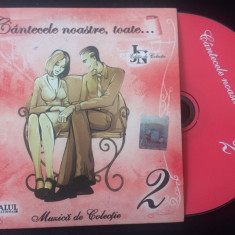 cantecele noastre toate vol. 2 cd disc selectii muzica pop colectia jurnalul VG+