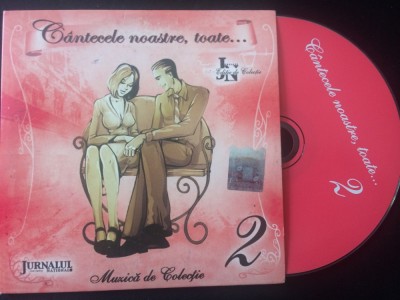 cantecele noastre toate vol. 2 cd disc selectii muzica pop colectia jurnalul VG+ foto