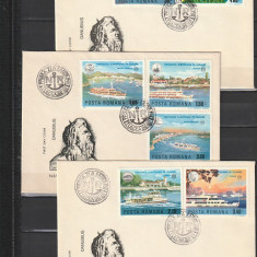 RO - FDC - NAVIGATIA EUROPEANA PE DUNARE ( LP 948-949 ) 1977 ( 4 DIN 4 )