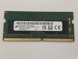 Memorie Ram Laptop Micron 8GB, DDR4, 1Rx16, PC4-3200AA-SC0-11, 3200Mhz, MTA4ATF1G64HZ-3G2B2, PC4-25600, CL22, 1.2V, Non-ECC, sodimm, 260 pini
