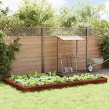 vidaXL Garduri pentru melci 16 pcs Ruginit 874890