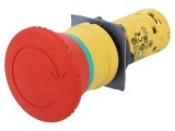 Comutator Siguranță 22mm 2 NC+NO Roșu Schneider Electric