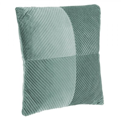 Pernă Decorativă, Velvet, Model Dungi, Verde Menta, 45x45cm foto